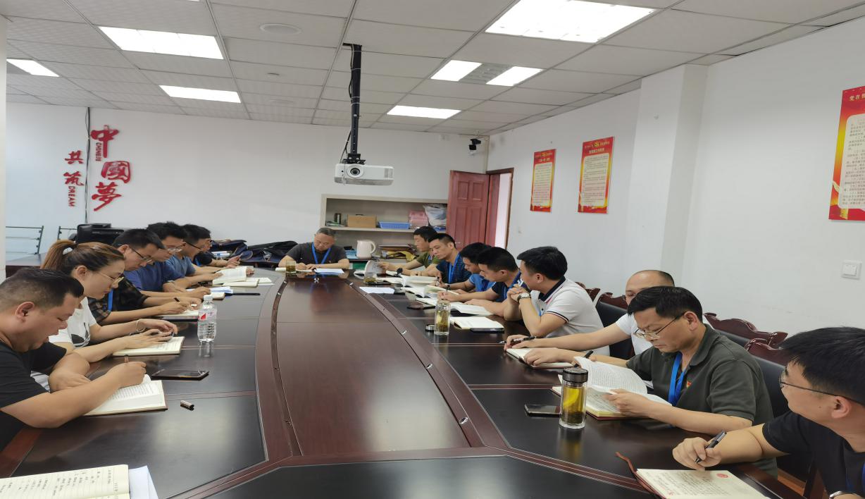 集團公司黨委委員、副總經(jīng)理劉林為二支部上專題黨課