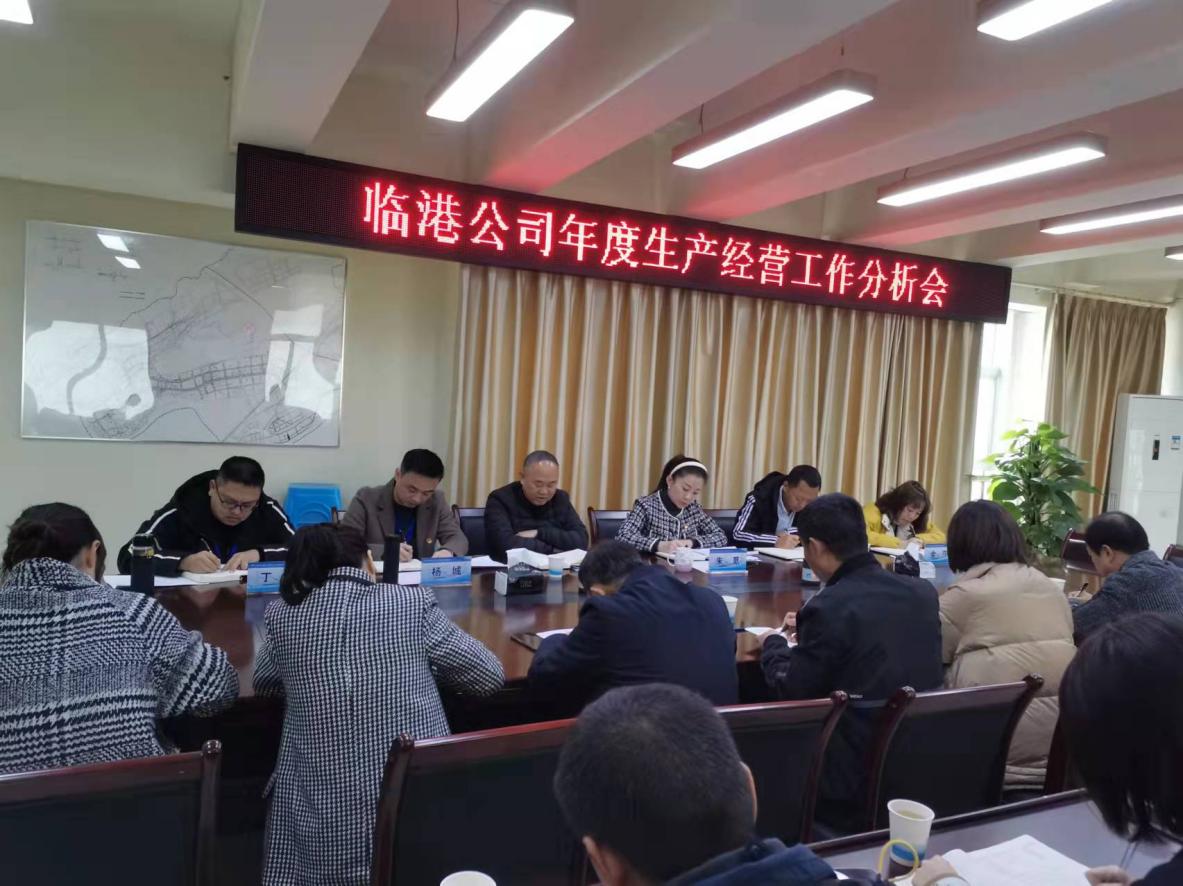 集團公司領導參加臨港公司生產經(jīng)營工作分析會